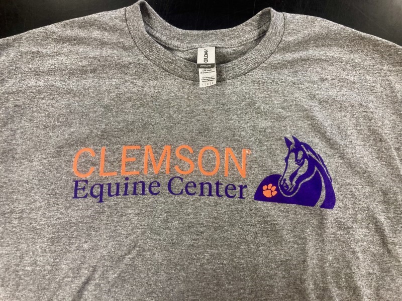 Equine Center Wordmark- Gray Long Sleeve